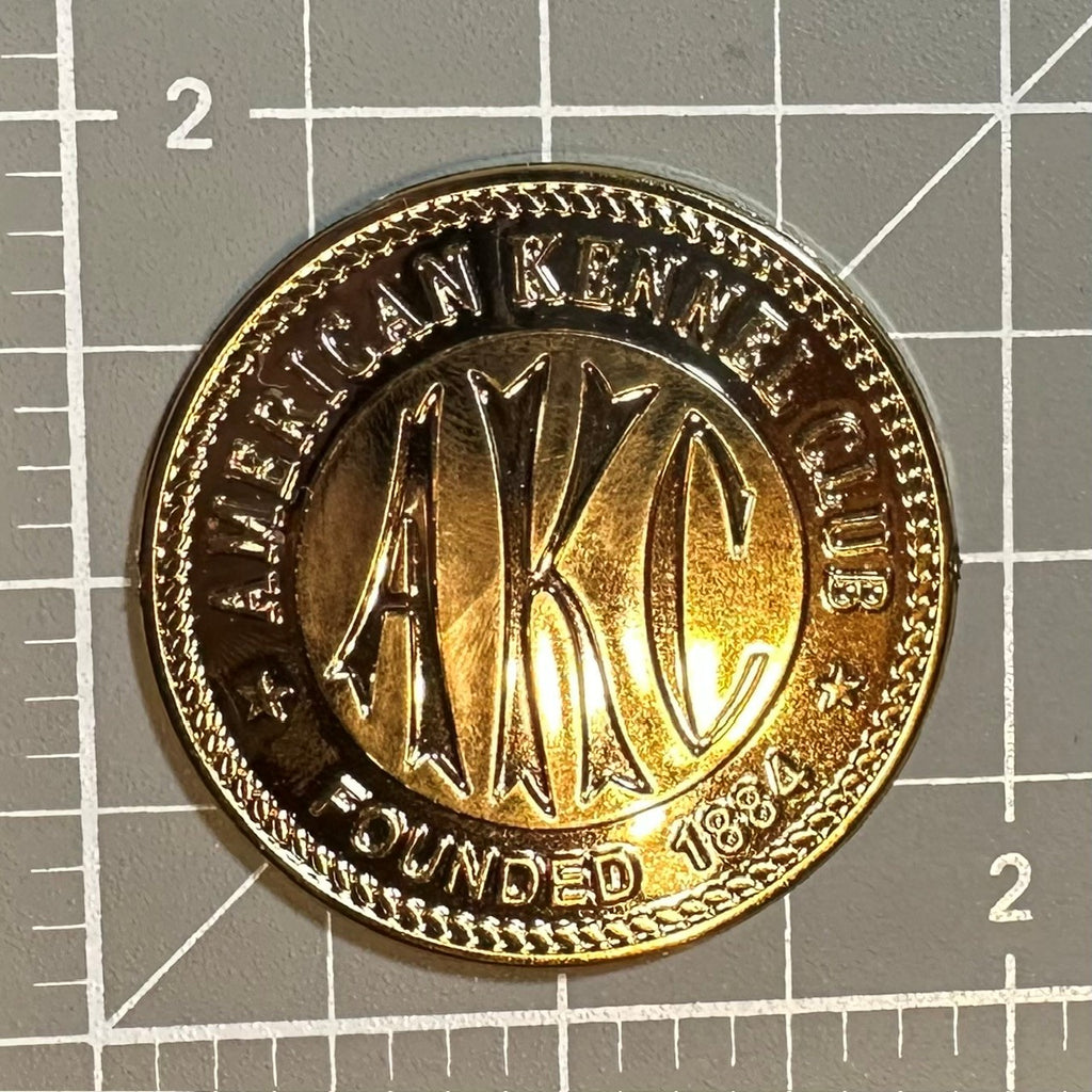 2" AKC Gold Coin