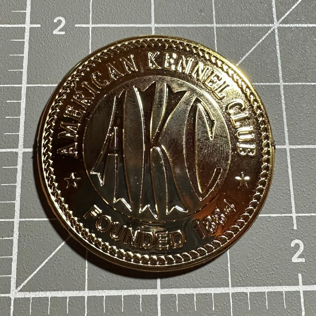 2" AKC Gold Coin